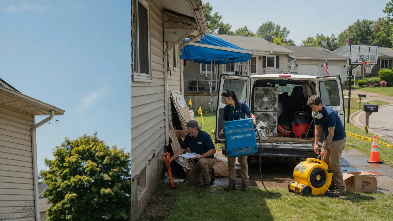 Ceiling Leak Cleanup in Honey Brook, PA near me
