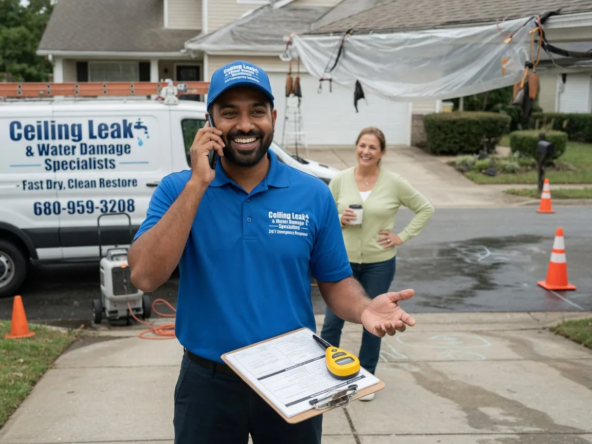 Ceiling Leak Cleanup Honey Brook, PA FAQs